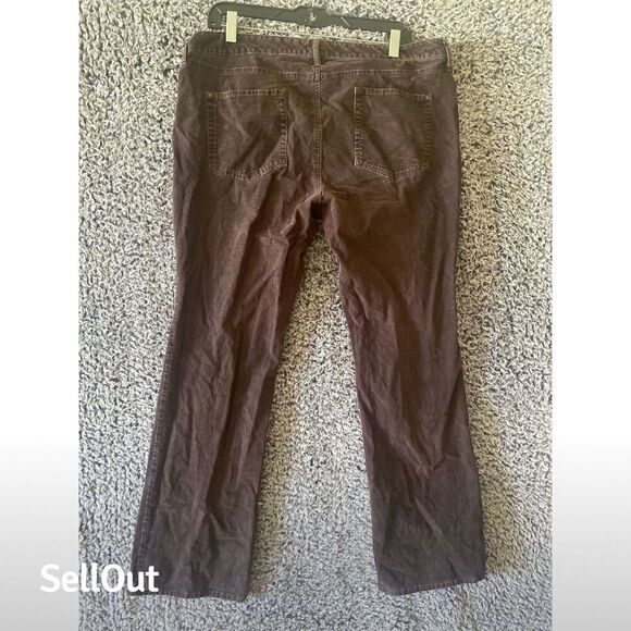 Eddie Bauer Women's Curvy Bootcut Corduroy Pants Brown Size 14 - Picture 7 of 10